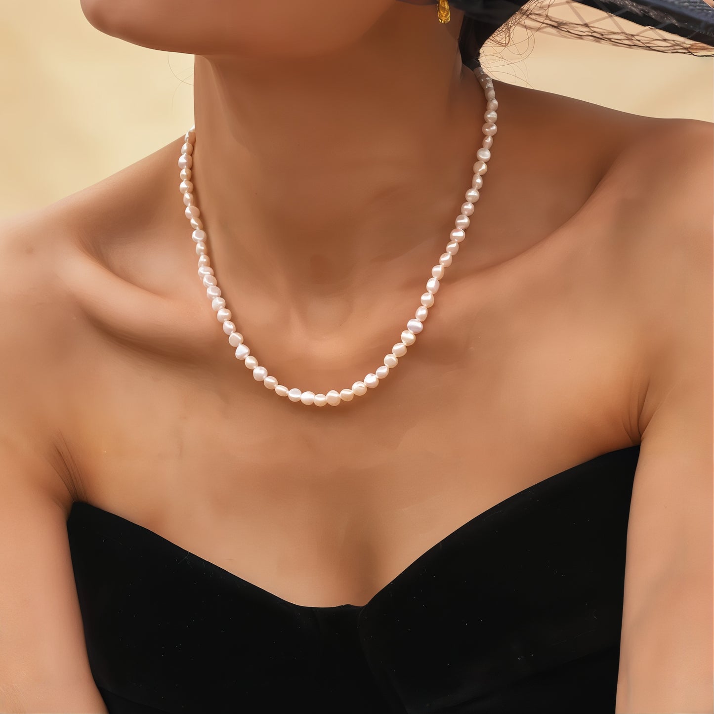 ORA Jewelry CY™ | Palace Pearl Chain Necklace