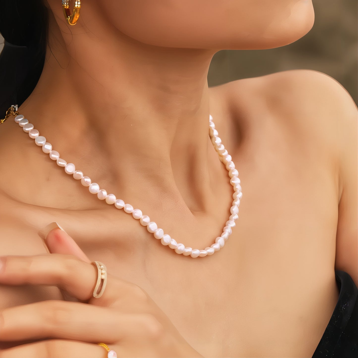 ORA Jewelry CY™ | Palace Pearl Chain Necklace