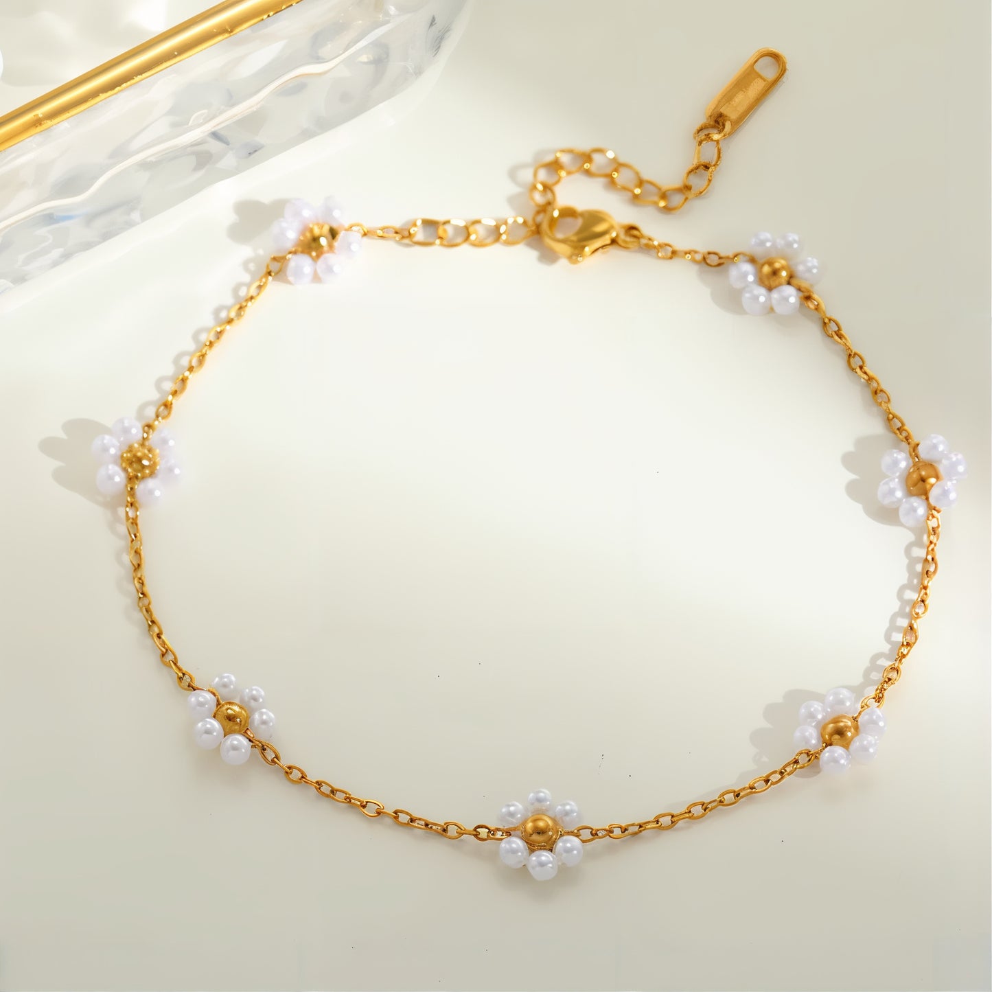 ORA Jewelry CY™ | Floral Trio 18K Gold-Plated Charm Jewelry Set