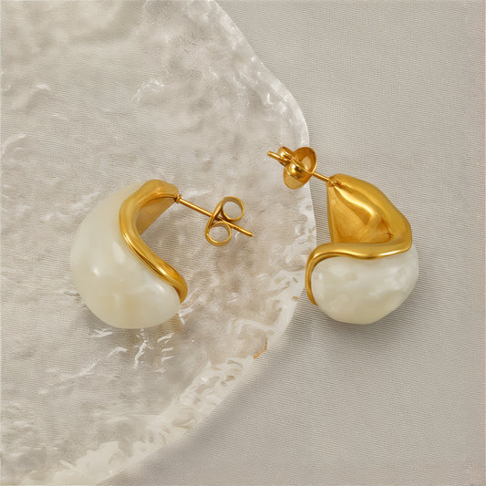 ORA Jewelry CY™ | Foam Curve Earrings