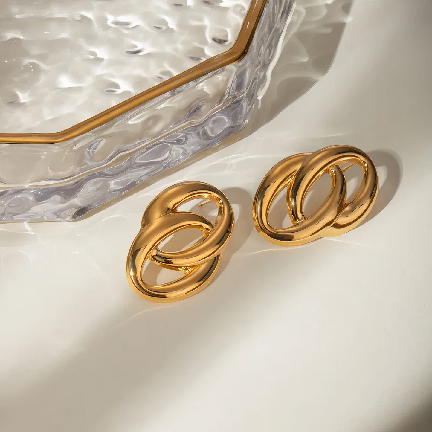 ORA Jewelry CY™ | Halo Loop Stainless Steel Earrings