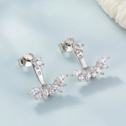 ORA Jewelry CY™ | Crystal Bloom 925 Sterling Silver Ear Studs