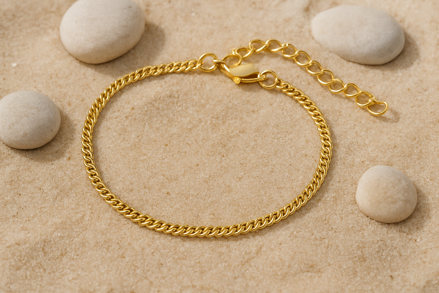 ORA Jewelry CY™ | Soléa Gleam 18K Gold-Plated Anklet