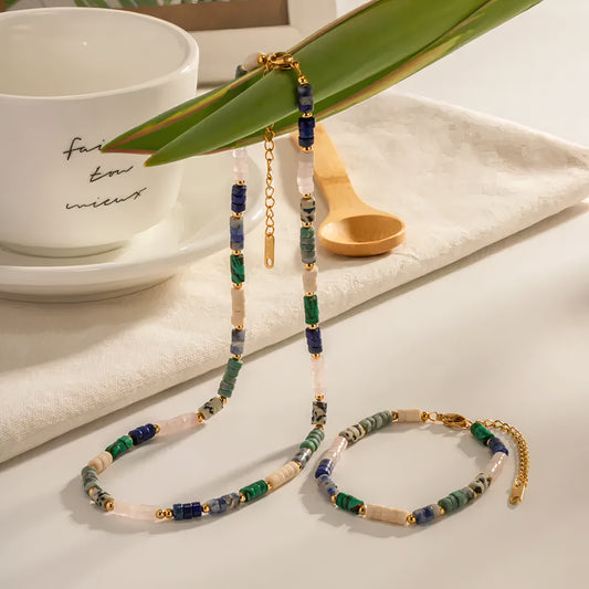 ORA Jewelry CY™ | Soleil Universe Natural Stone & Pearl Set