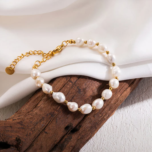 ORA Jewelry CY™ | Perlish Glow Freshwater Pearl Bracelet